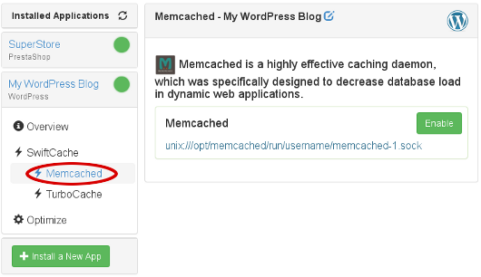 A2 Optimized - memcached