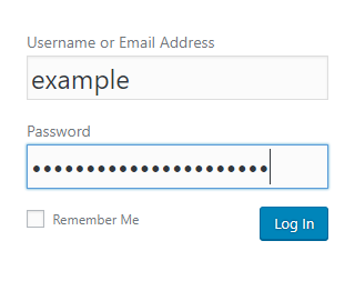 wordpress login