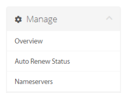 Auto Renew Status in the left toolbar